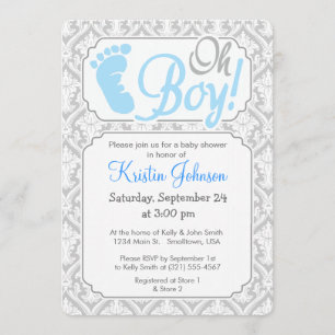 Oh mon Dieu ! Invitation baby shower