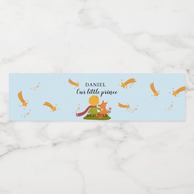 Oh mon garçon Notre petit Prince Étiquette de bout (Étiquettes simples)