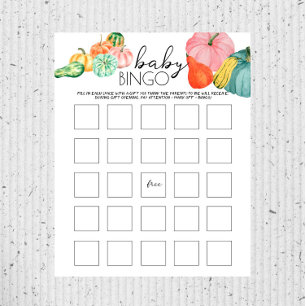 Oh Mon Gourd ! - Baby shower Baby Bingo Jeu