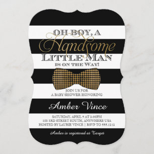 Oh mon petit homme Baby shower Invitation