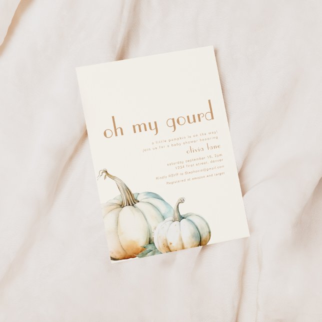 Oh My Gourd Baby shower Invitation (Créateur téléchargé)