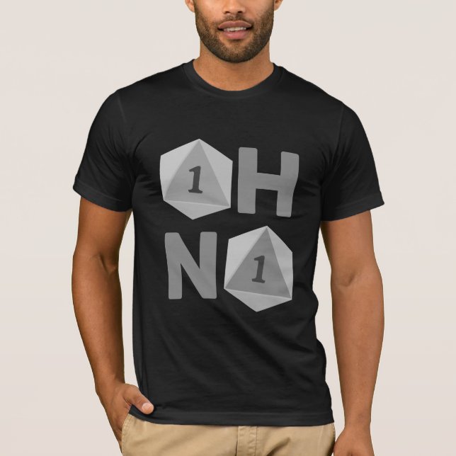 Oh No Funny TTRPG T-shirt homme (Devant)