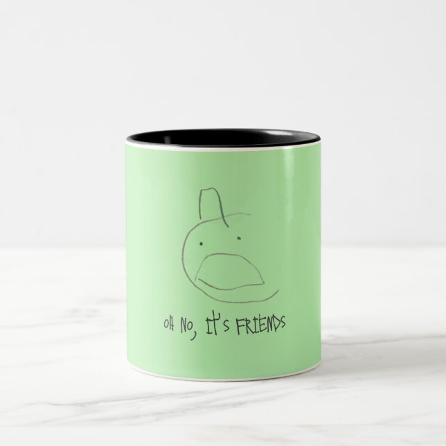 "oh non, ce sont des amis" mug (Centre)