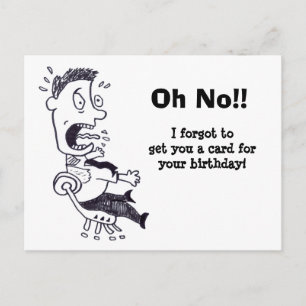 Oh Non J'Ai Oublié Votre Carte Postale Anniversair