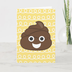 Oh Poop (Emoji) Carte Anniversaire Belge