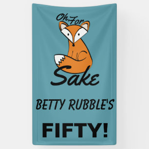 Oh, Pour Fox Sake 50e anniversaire bannière person
