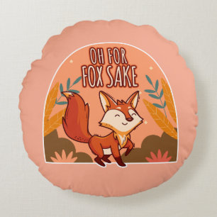 Oh Pour L'amour Du Renard Coussin Rond Mignon Et D