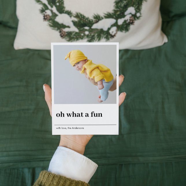 Oh Quel Amusant | Deux photos | Joyeux Fêtes (Créateur téléchargé)