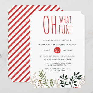Oh Quel Amusant ! Invitation de fête de vacances b