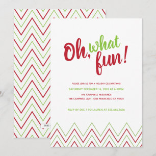 Oh, Quel Amusant Noël Fête Invitation