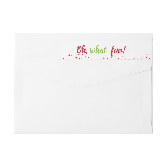 Oh, quel Étiquette de adresse amusant de Noël Wrap (Dos)