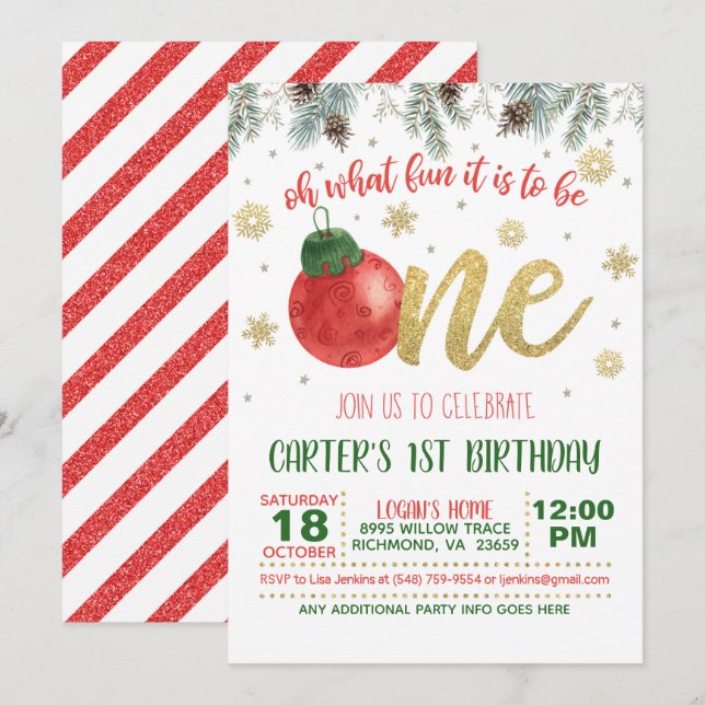 Oh Quel plaisir d'être une invitation d'anniversai (Devant / Derrière)