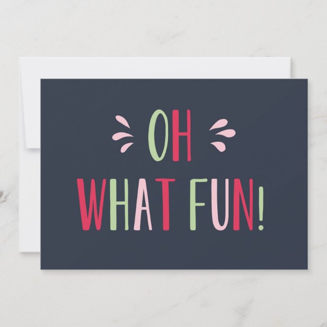 Oh, quelle carte postale de Noël amusante (Devant)