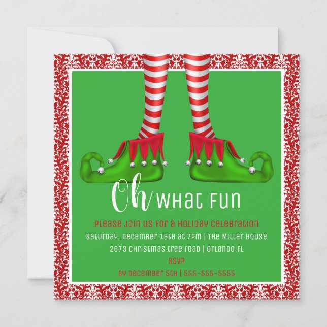 Oh, Quelle Fun Noël Invitation (Devant)