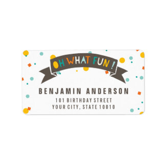 Oh Quelles Fêtes Étiquettes Anniversaire Garçon Co