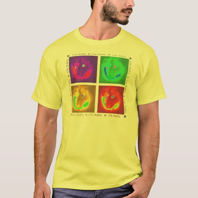 Oh rétro T-shirt de rats (Devant)