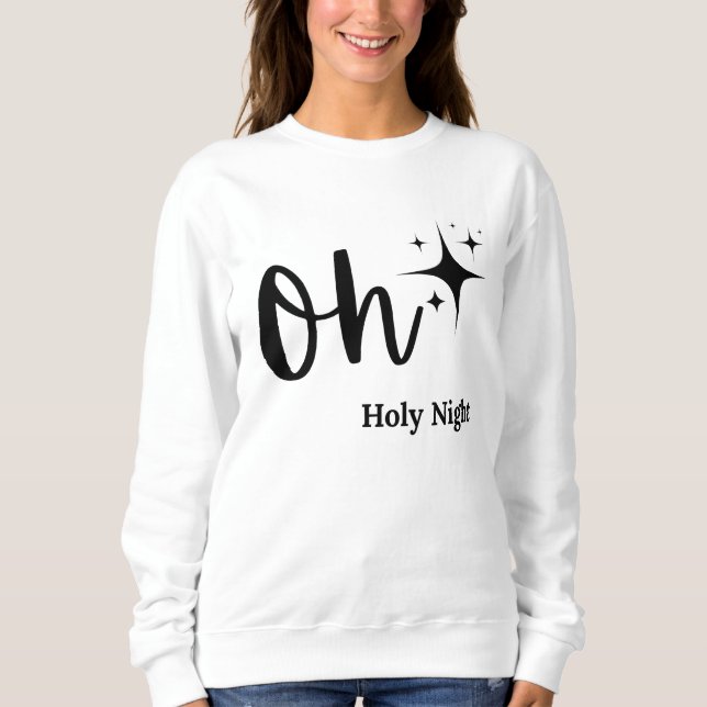 Oh Saint Sweatshirt De Nuit, Cadeau Pour Noël, Wom (Devant)