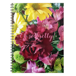 Oh si joli ! Fleurs d'automne Carnet spirale