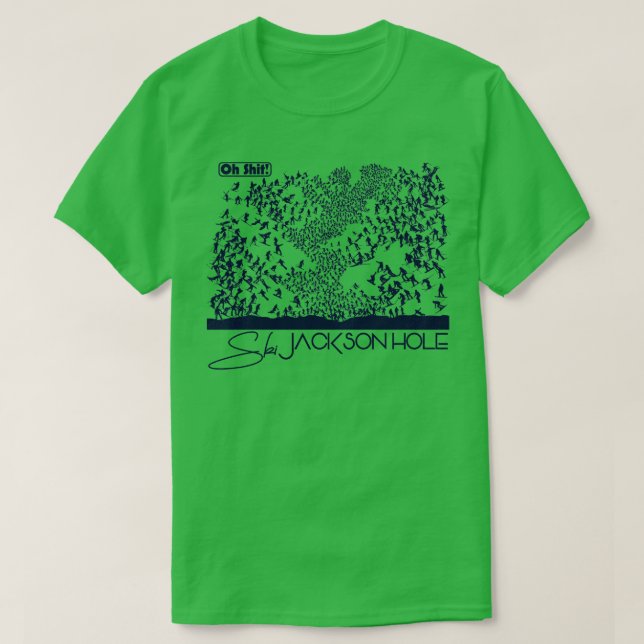 Oh Ski Jackson Hole TShirt (Design devant)