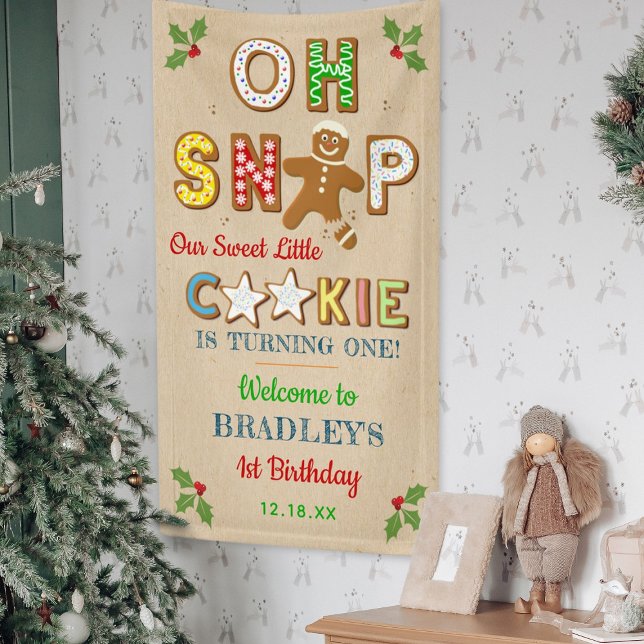 Oh Snap ! Bannière d'anniversaire au biscuit de pa (Créateur téléchargé)