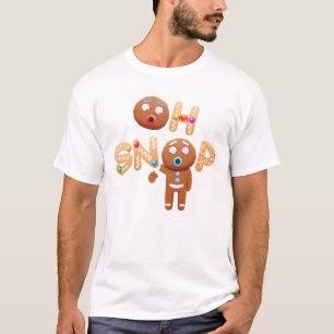 Oh Snap Funny Gingerbread Homme t-shirt de Noël