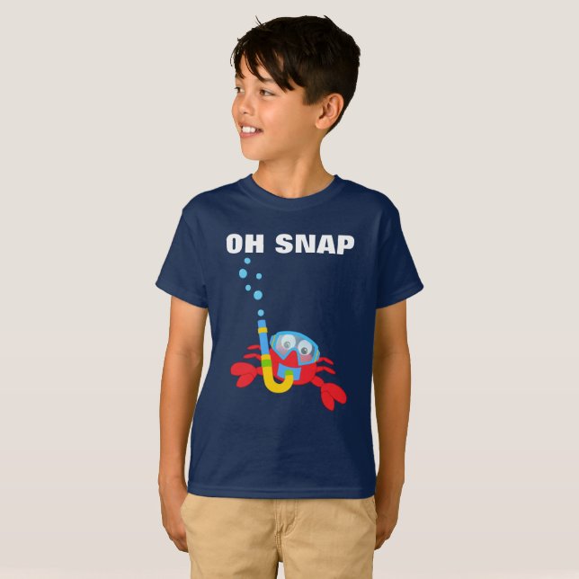 Oh Snap Kids' Hanes TAGLESS® T-Shirt (Devant entier)
