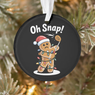Oh Snap Noël Homme Pain d'Épice Lumineux Chapeau N