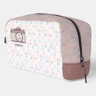 Oh, Snap ! Sac de toilette Caméra Pastel Brown