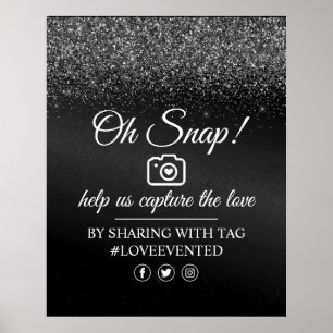 Oh Snap Social Media Tag Poster Parties scintillan