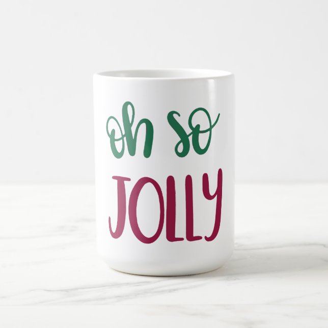 Oh So Jolly Design Christmas Mug (Centre)