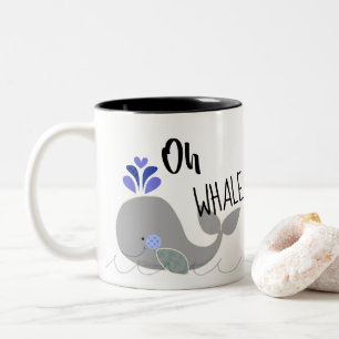 Oh tasse de café d'amusement de baleine