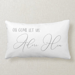 Oh Viens, Admirons-Le Gris Buffalo Plaid Coussin