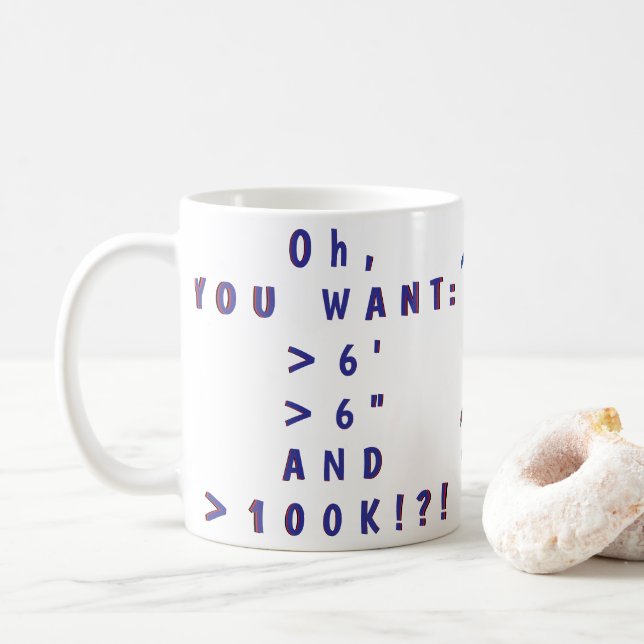 Oh, VOUS VOULEZ... ! ! ! Mug (Avec donut)