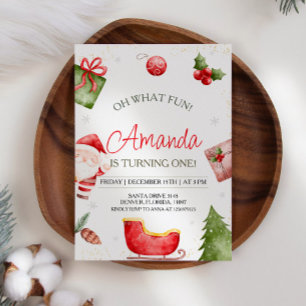 Oh What Fun Christmas Invitation
