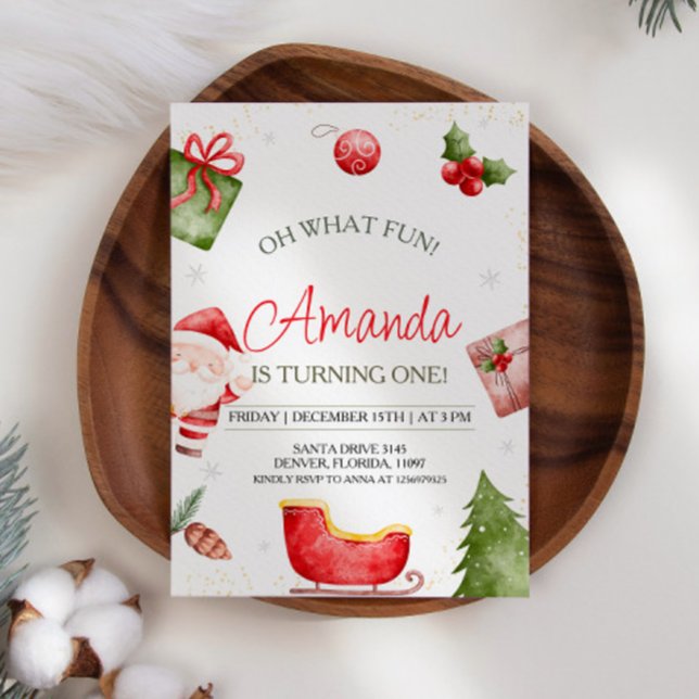 Oh What Fun Christmas Invitation (Créateur téléchargé)