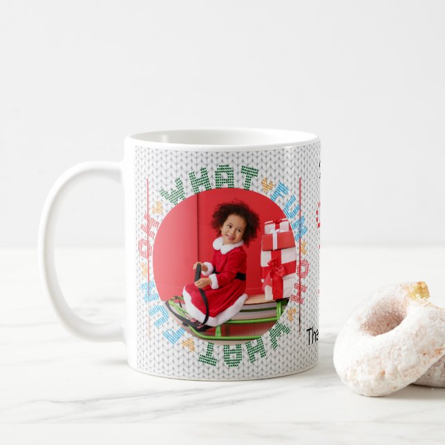 Oh What Fun Christmas Sweer Photo Coffee Mug (Avec donut)