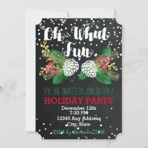 Oh What Fun - Invitation de Fêtes