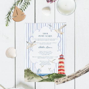 Ohé Petit Marin Faire-Part Baby Shower Nautique