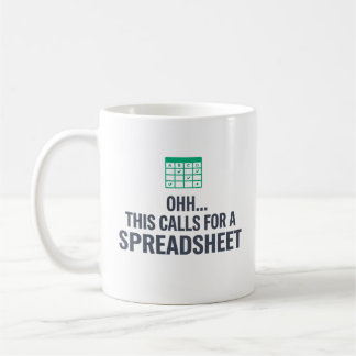 Ohh Cela Nécessite Un Tableur Mug De Café Drôle
