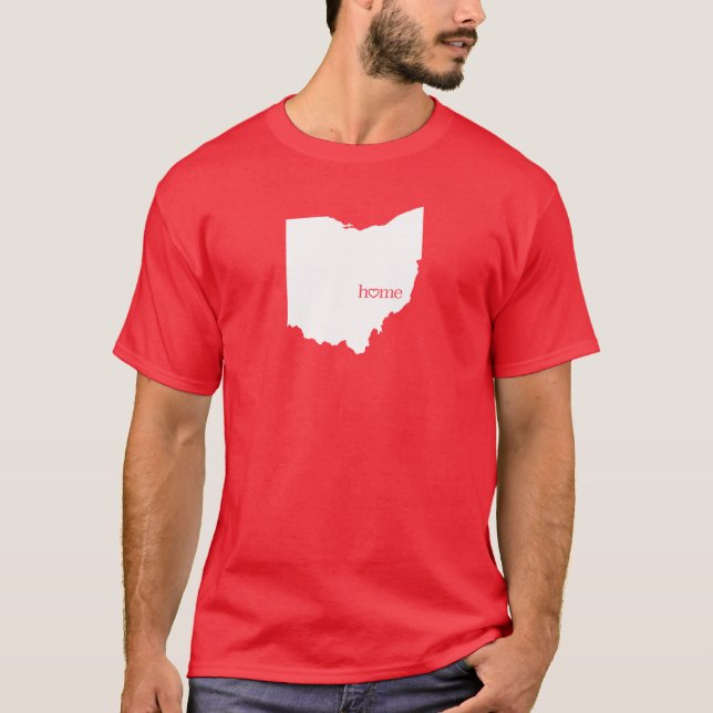 Ohio Home State OH T-Shirt (Devant)