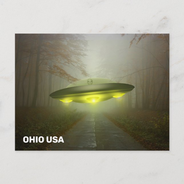 OHIO SPACESHIP UFO ART Cartes postales (Devant)