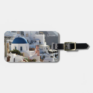 Oia, Santorin Grèce, étiquette bagage