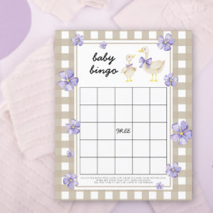 Oie bête - Baby shower jeu de bingo