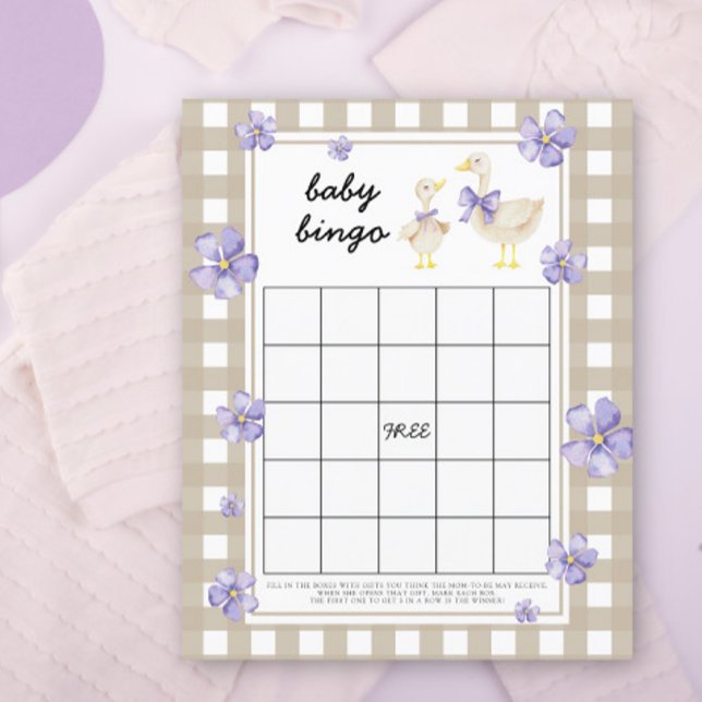 Oie bête - Baby shower jeu de bingo (Créateur téléchargé)