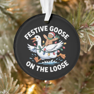 Oie festive en liberté Christmas Gingerbread