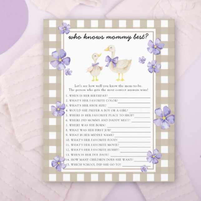 Oie mignonne - Qui connaît maman mieux (Créateur téléchargé)