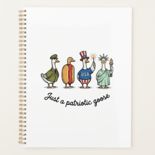 Oie patriotique gravure vintage drôle de chemise U