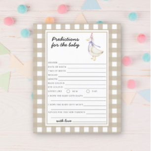 Oie - prédictions et conseils pour bébé