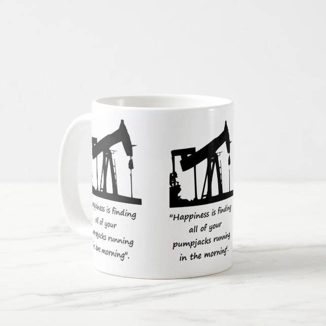 Oilfield Gauger Pumpjack Mug (Devant gauche)