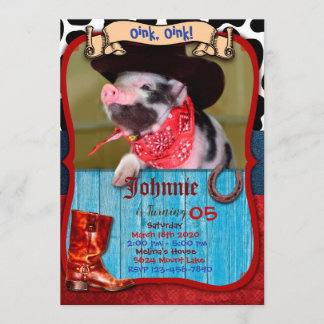 Oink - Invitation de cochon